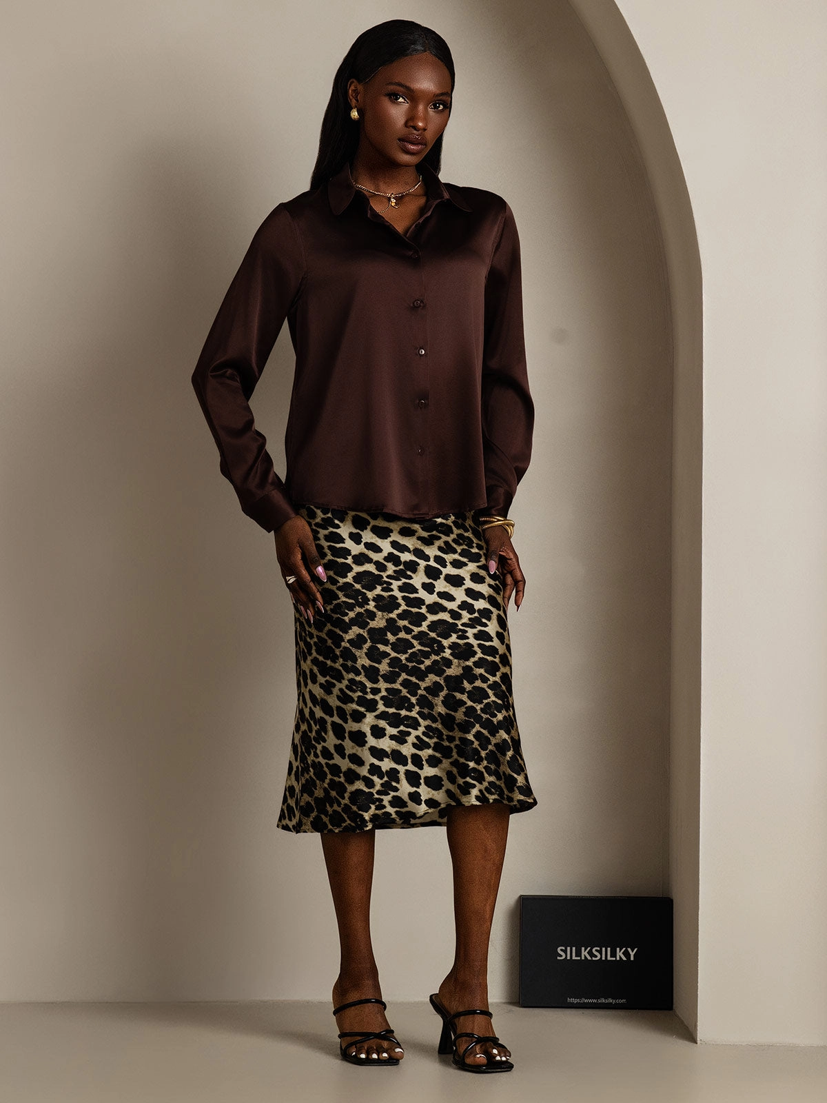 19Momme Silk Basic Lapel Shirt