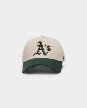 47 Brand Oakland Athletics 'Off White/Team Logo' Replica MVP DT Snapback Natural