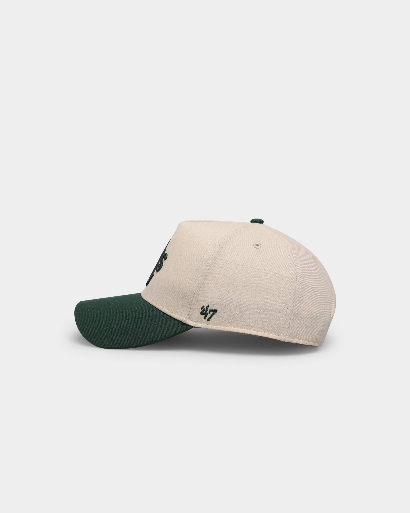 47 Brand Oakland Athletics 'Off White/Team Logo' Replica MVP DT Snapback Natural