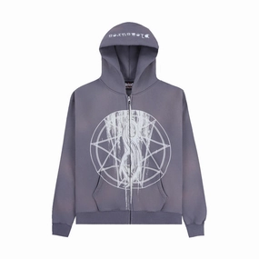   Slipknot Nonagram Zip Hoodie 'Smoke'