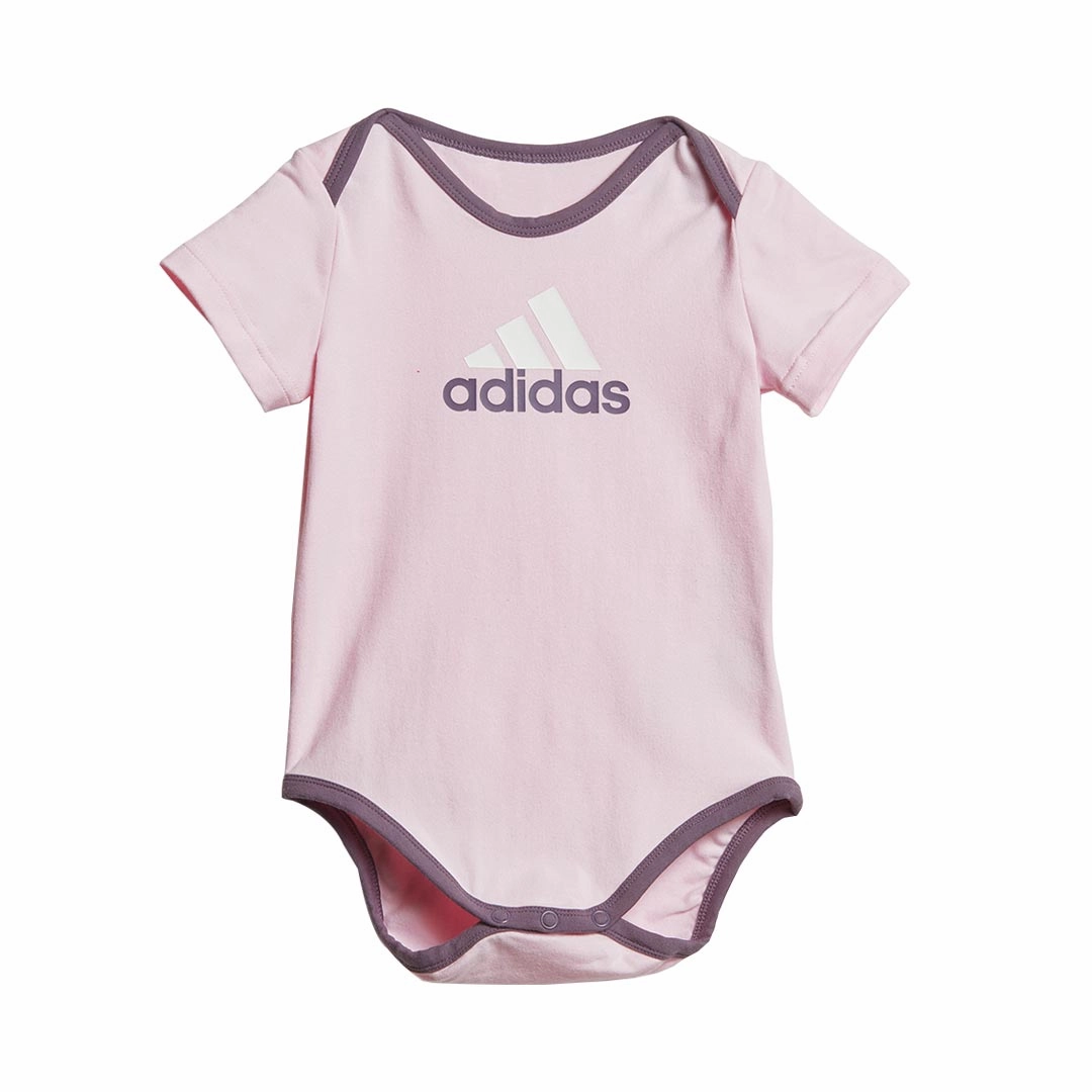 adidas - Kids' (Infant & Toddler) Essentials Big Logo Bodysuit & Beanie Gift Set (IJ8873)