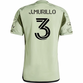 Adidas LAFC Jesus Murillo Away Jersey w/ MLS   Apple TV Patches 24/25 (Magic Lime)