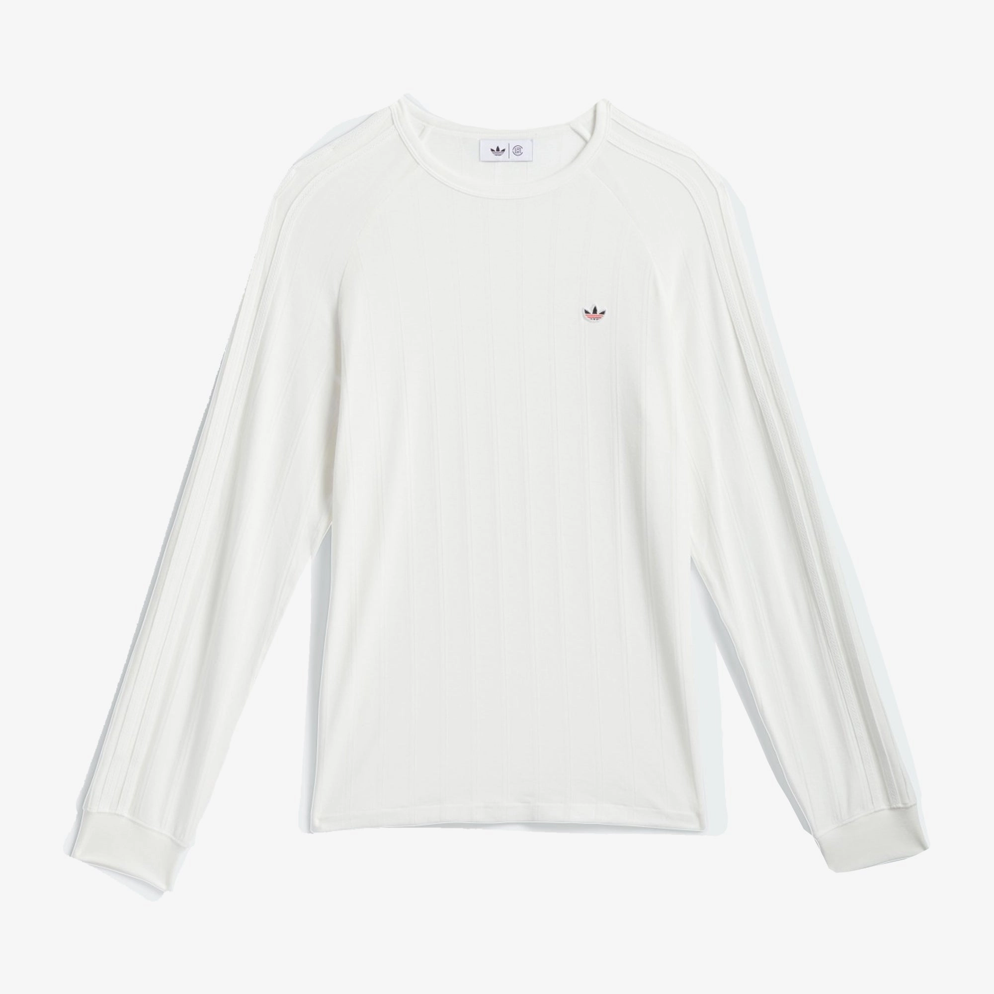ADIDAS ORIGINALS | CLOT LONG SLEEVE RIBBED TEE BY EDISON CHEN { CORE WHITE/CORE WHITE
