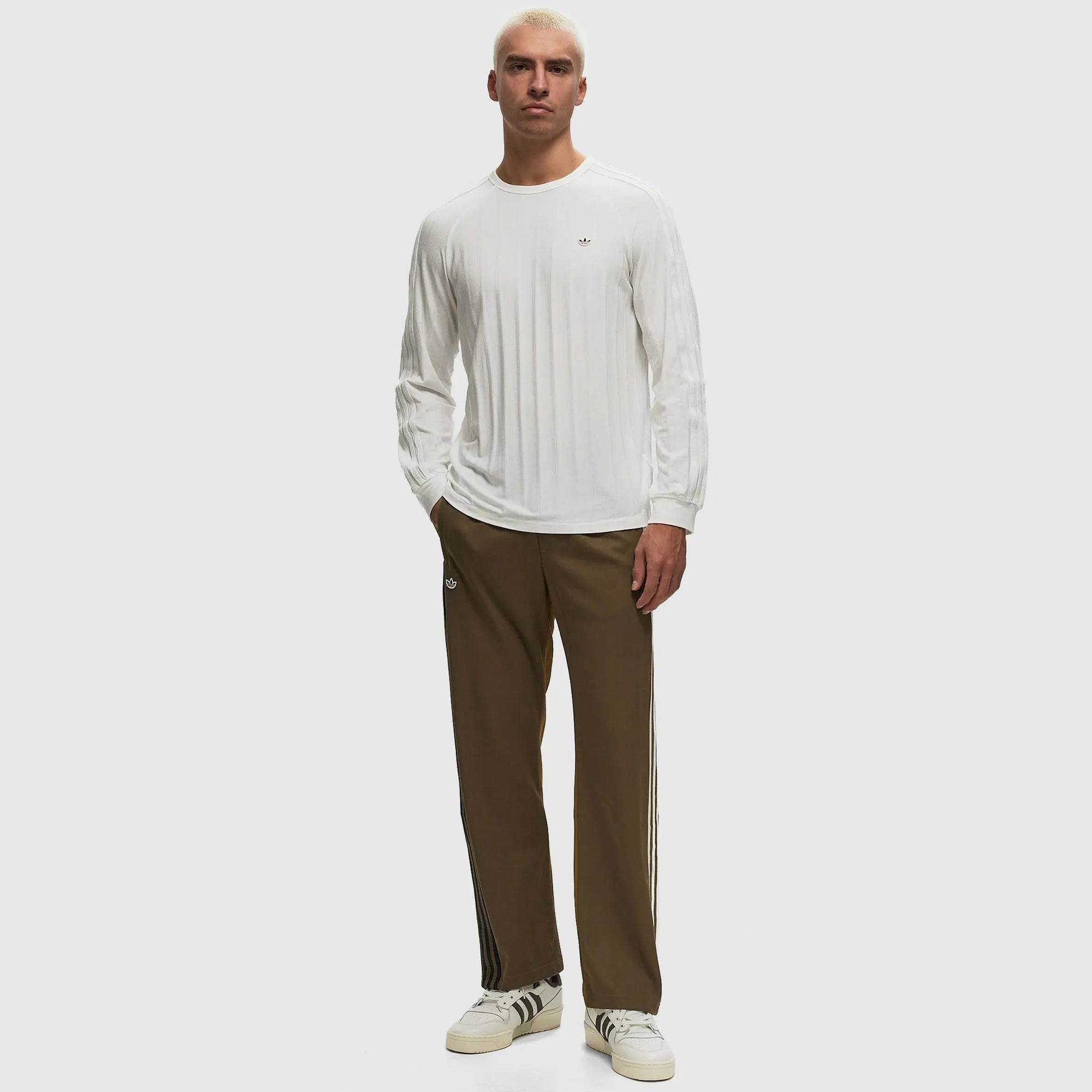 ADIDAS ORIGINALS | CLOT LONG SLEEVE RIBBED TEE BY EDISON CHEN { CORE WHITE/CORE WHITE