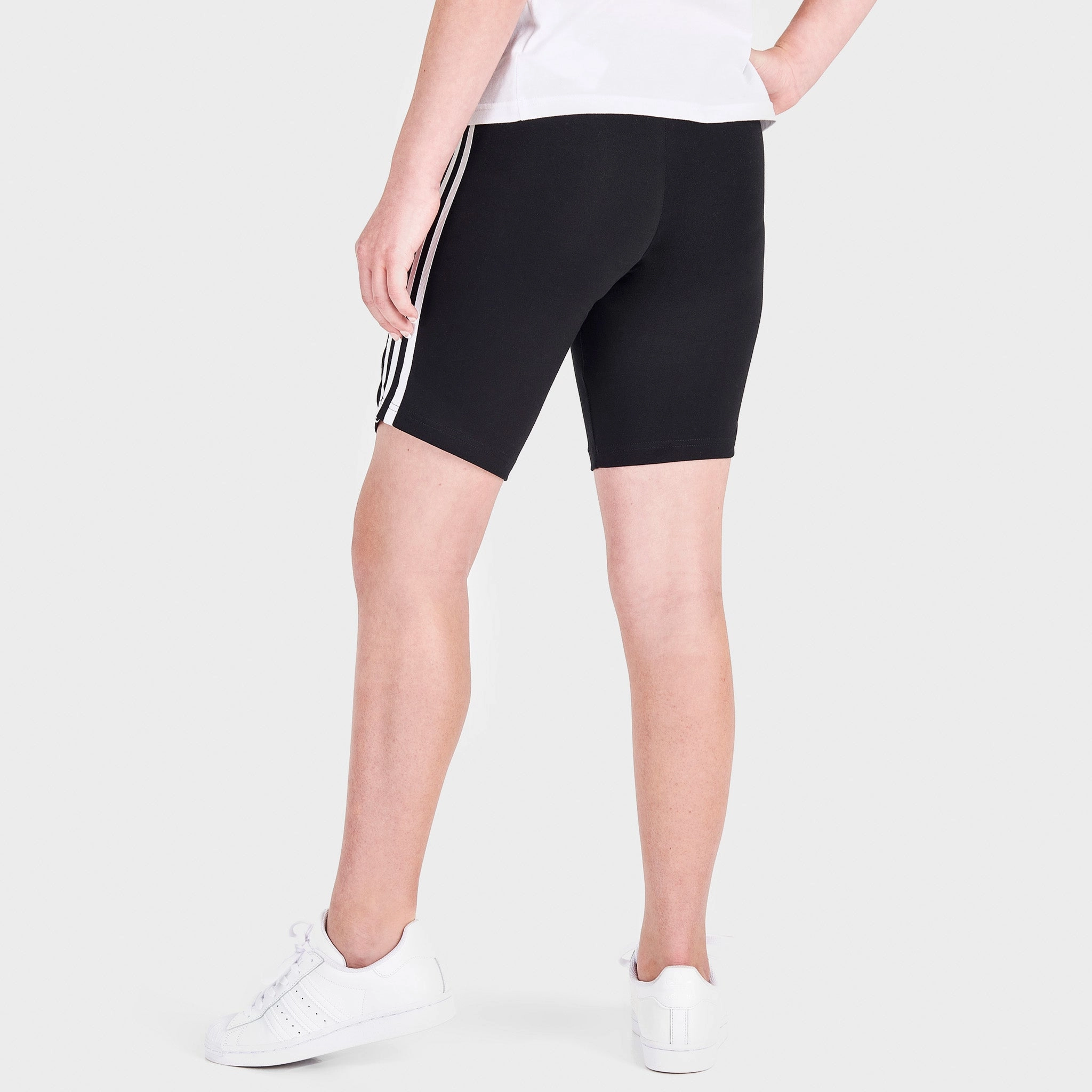 adidas Originals Junior Girls' Adicolor Cycling Shorts Black / White