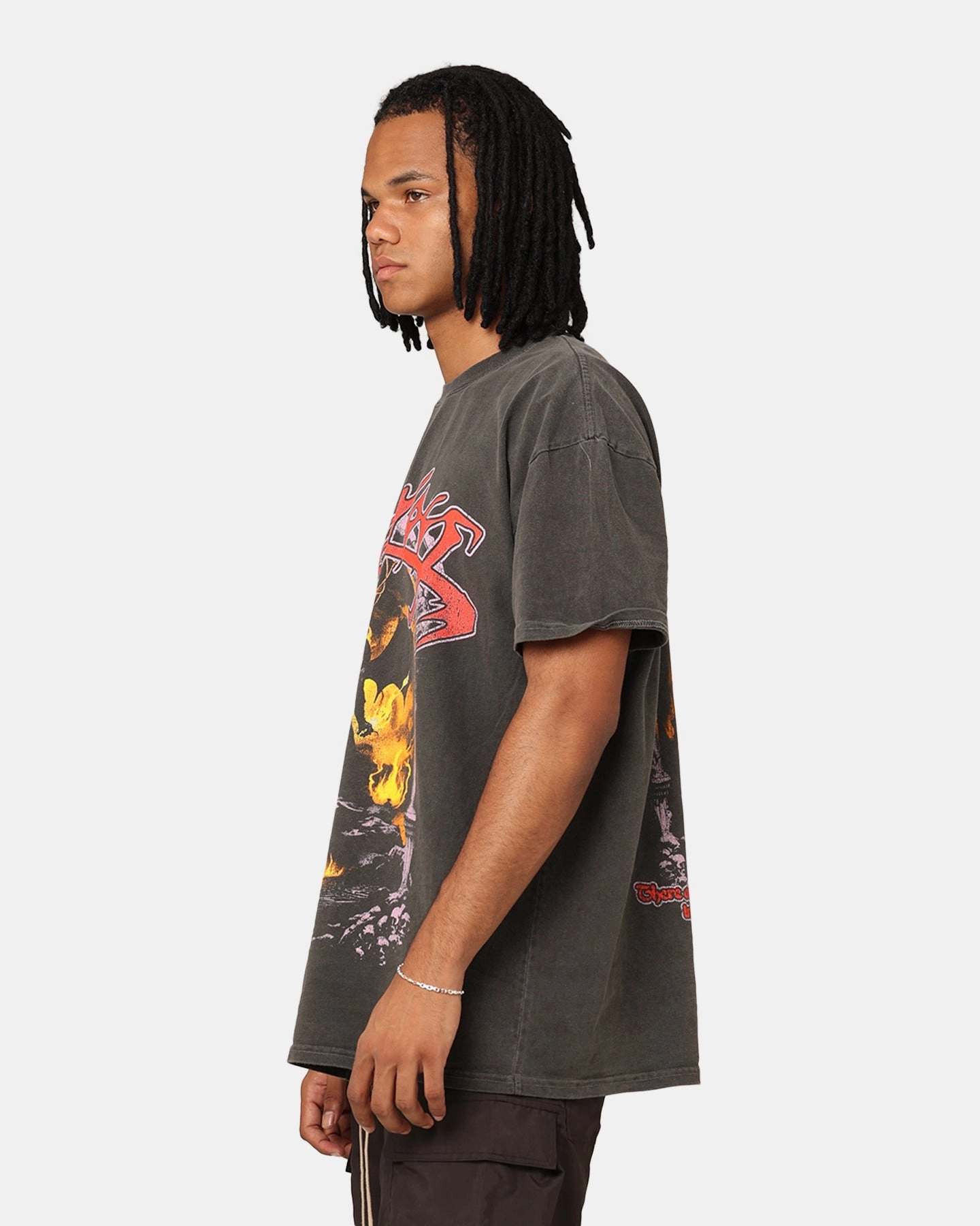 American Thrift X Lord Of The Rings Balrog Heavyweight T-Shirt Black Wash