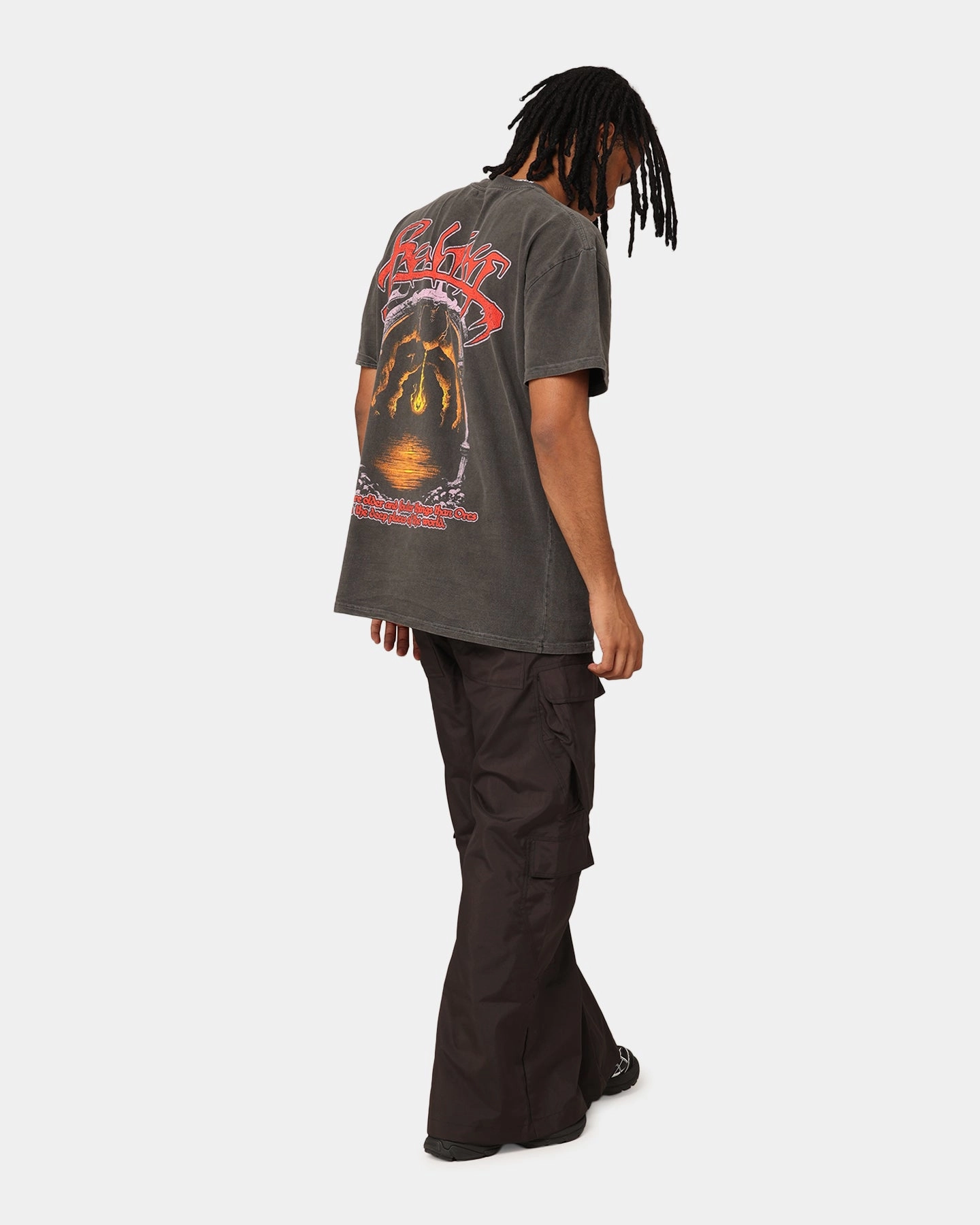 American Thrift X Lord Of The Rings Balrog Heavyweight T-Shirt Black Wash