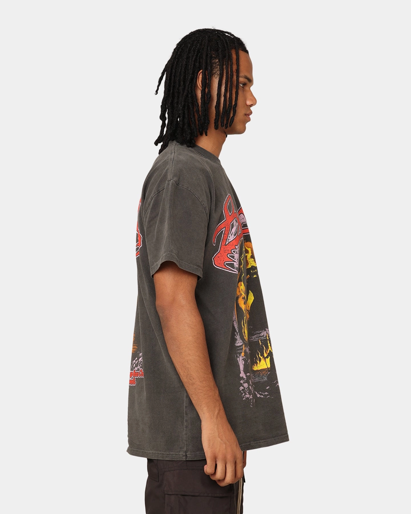 American Thrift X Lord Of The Rings Balrog Heavyweight T-Shirt Black Wash