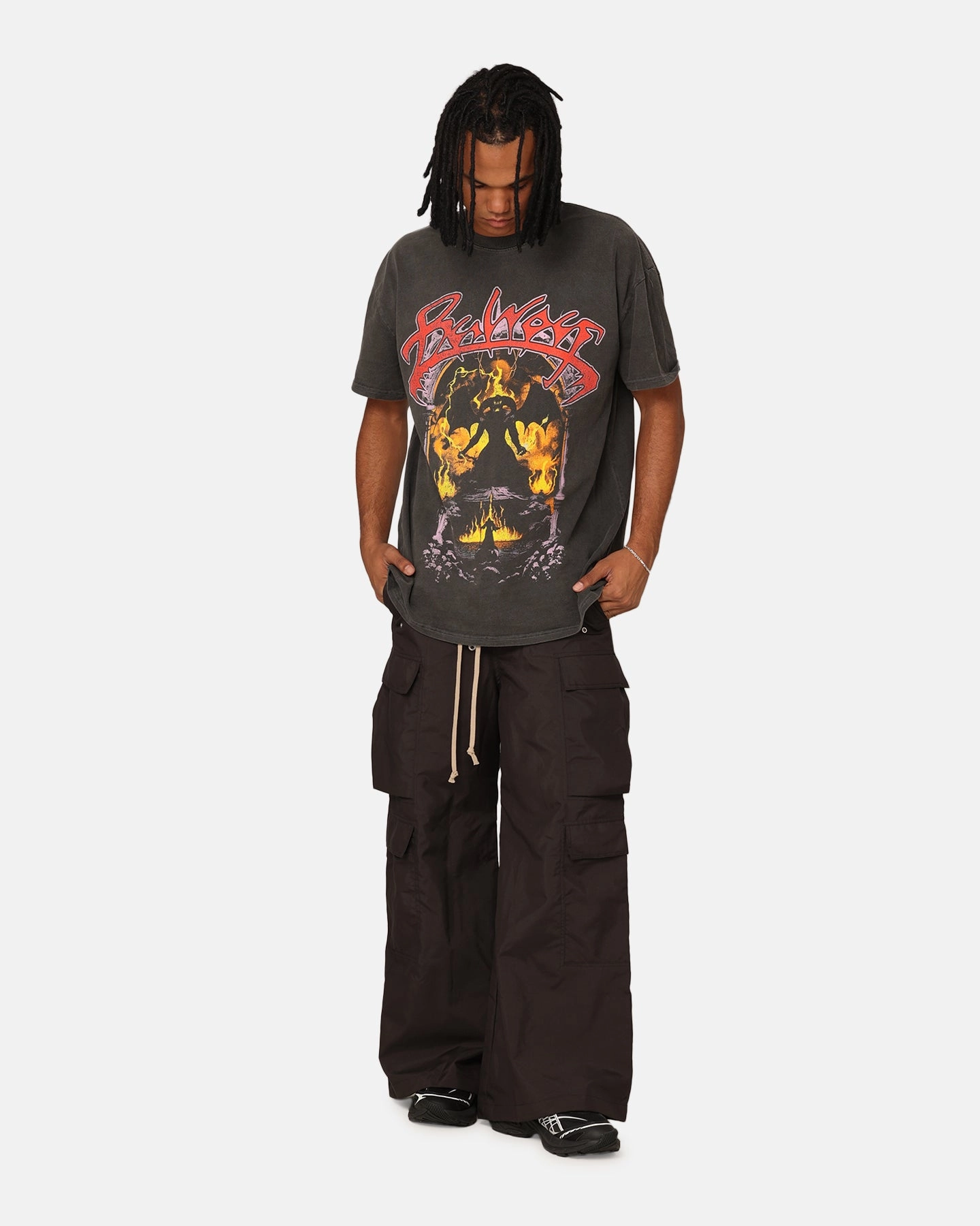 American Thrift X Lord Of The Rings Balrog Heavyweight T-Shirt Black Wash