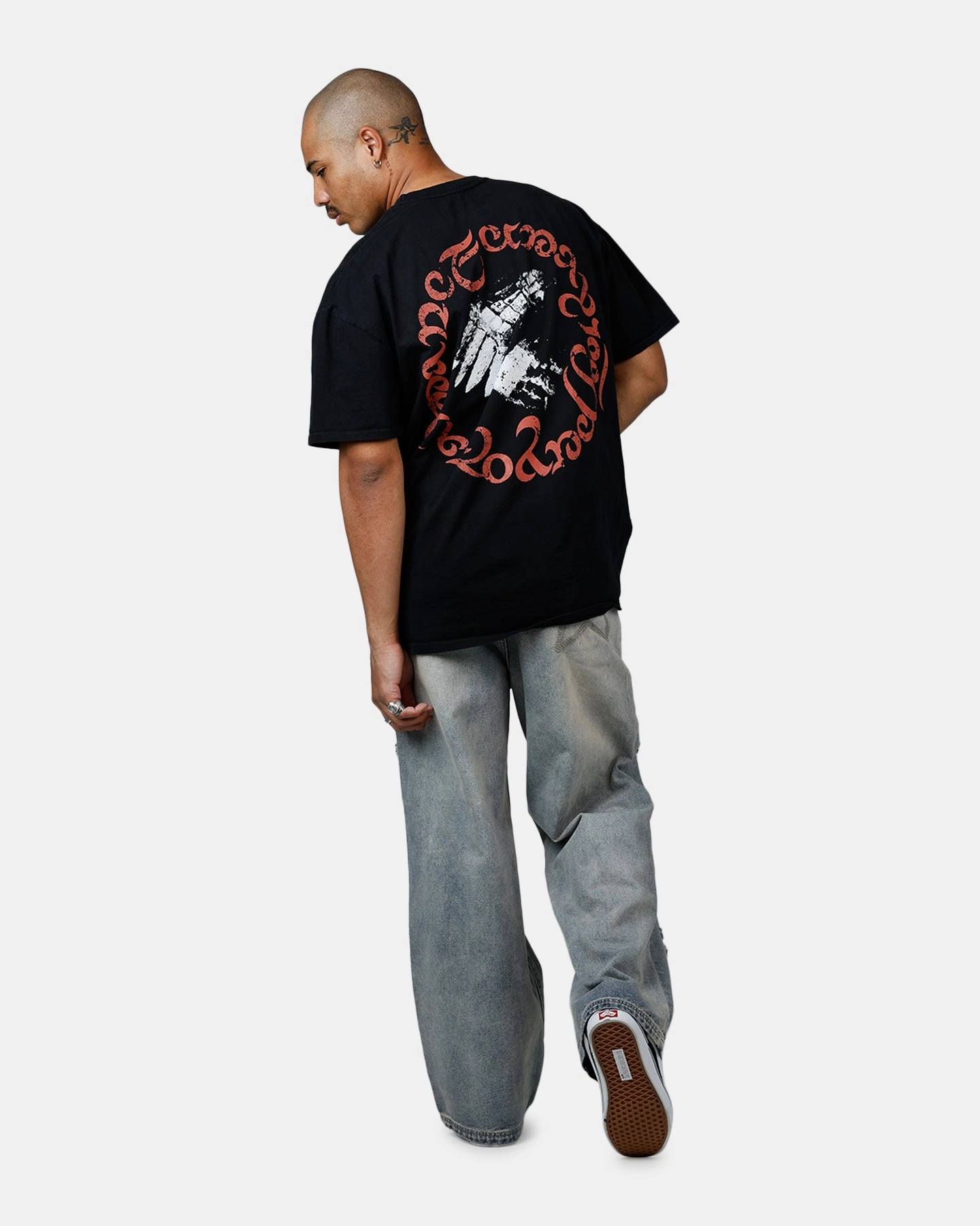 American Thrift X Lord Of The Rings Fellowship Heavyweight T-Shirt Black