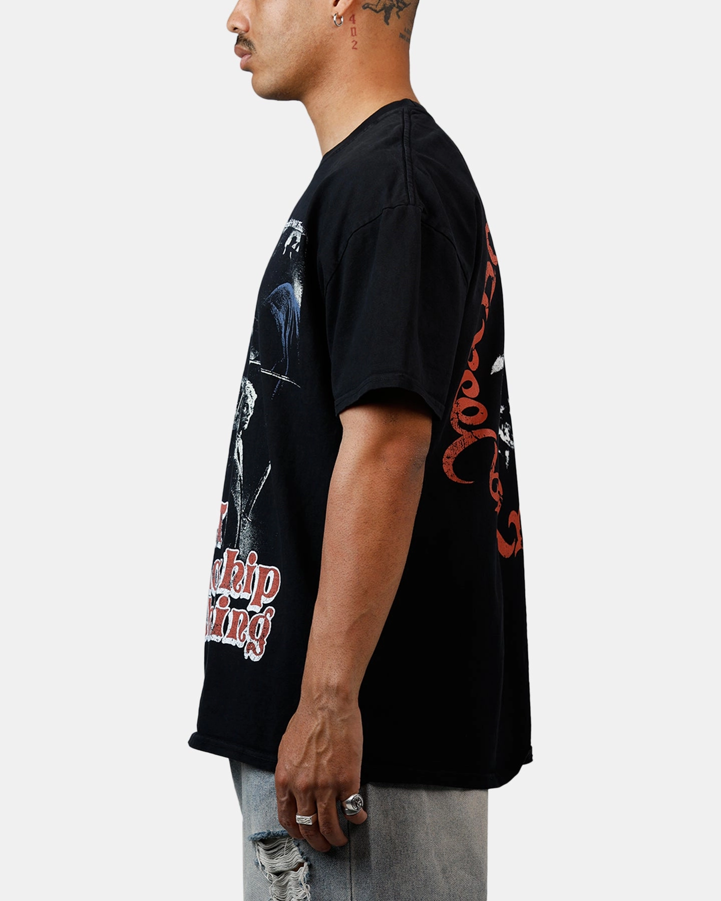 American Thrift X Lord Of The Rings Fellowship Heavyweight T-Shirt Black