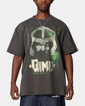 American Thrift X Lord Of The Rings Gimli Toss Heavy T-Shirt Black Wash
