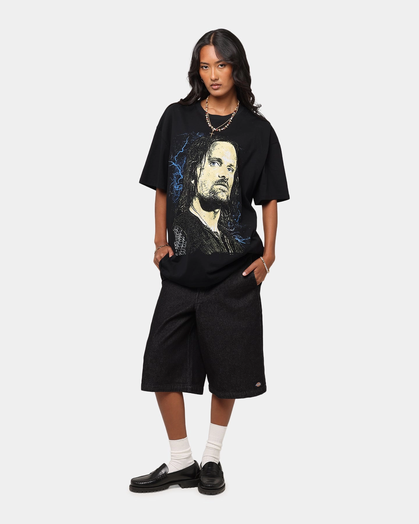 American Thrift X The Lord Of The Rings Aragorn Heavy T-Shirt Black