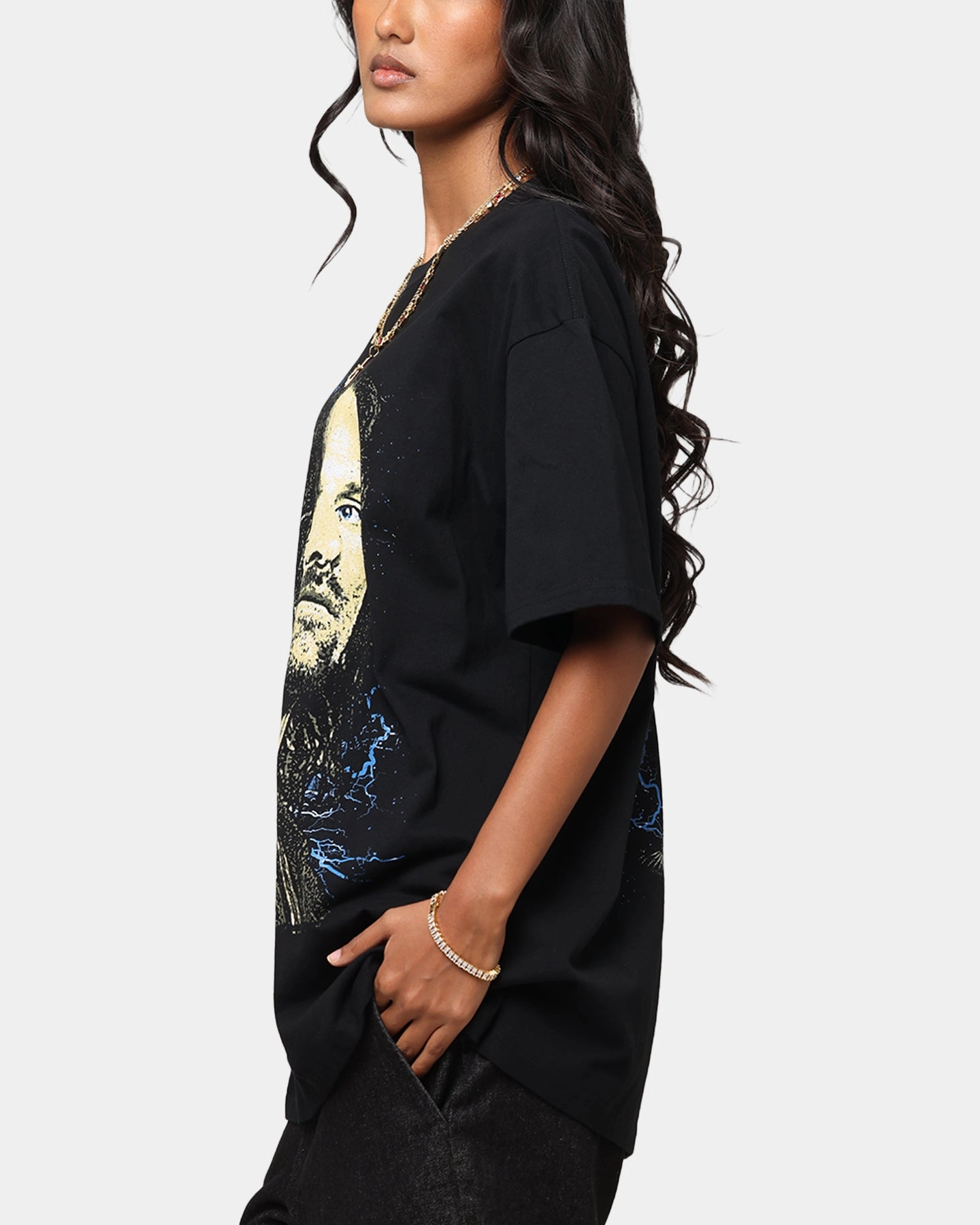 American Thrift X The Lord Of The Rings Aragorn Heavy T-Shirt Black