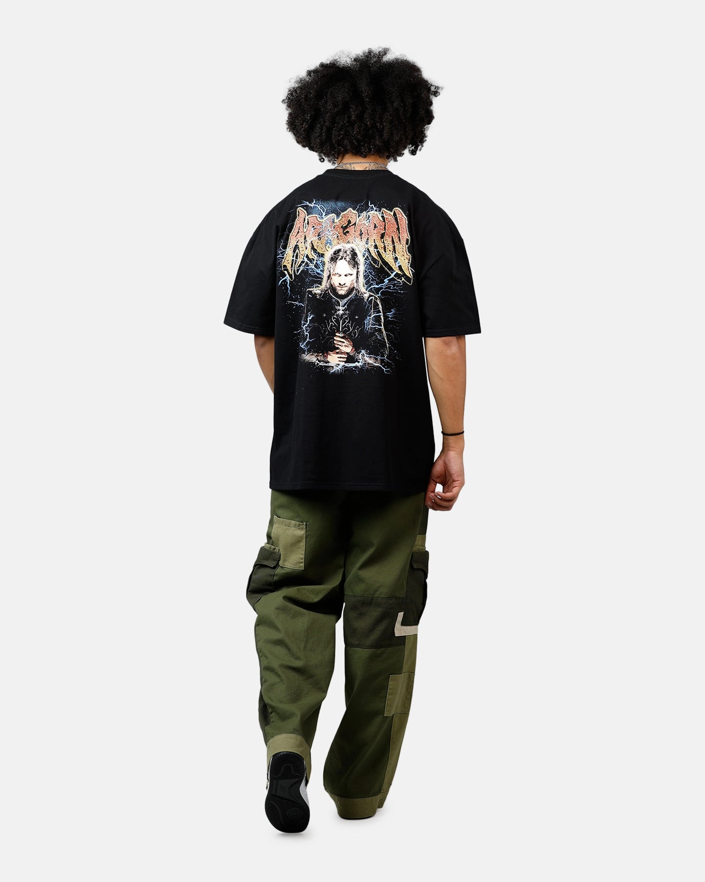 American Thrift X The Lord Of The Rings Aragorn Heavyweight T-Shirt Black