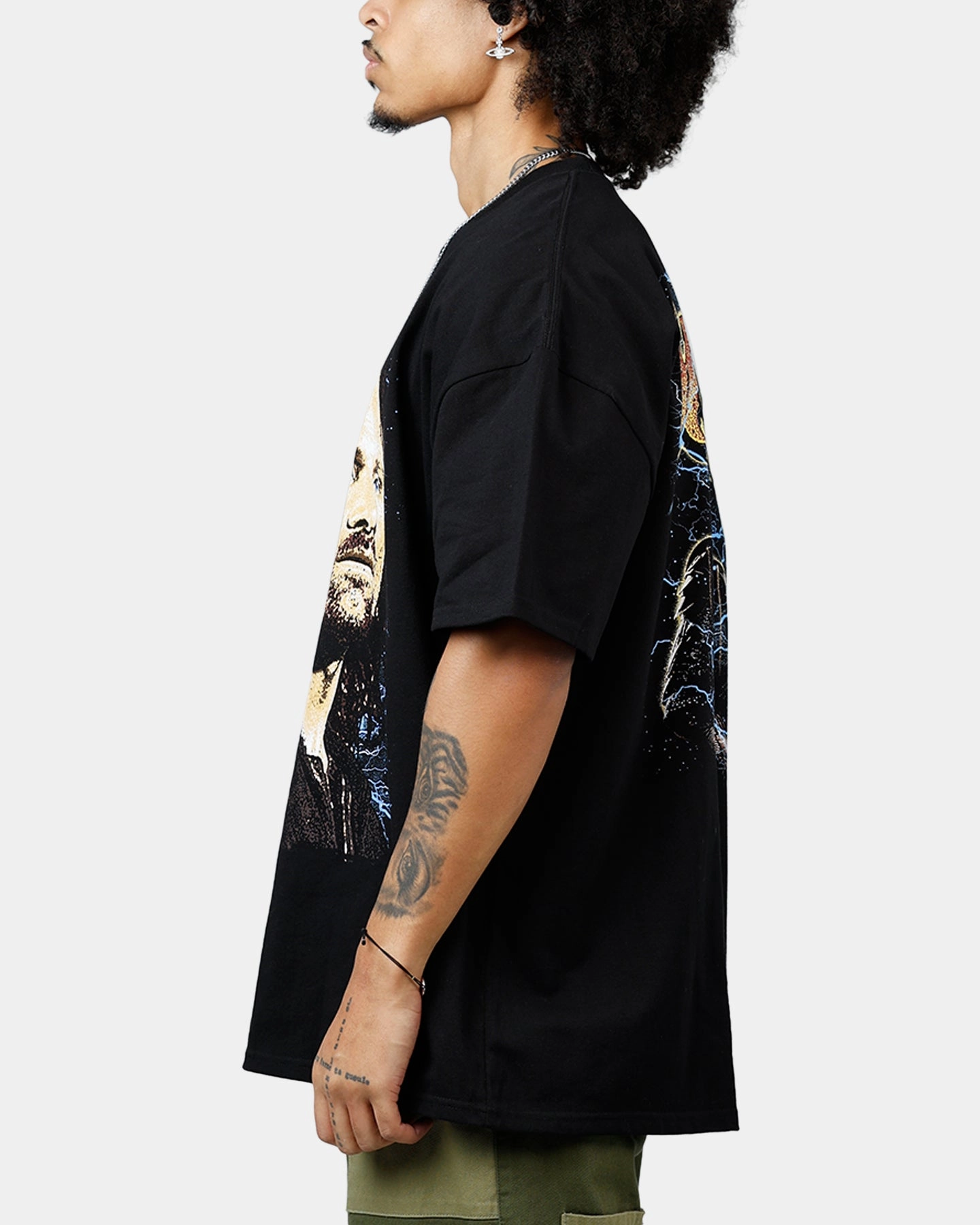 American Thrift X The Lord Of The Rings Aragorn Heavyweight T-Shirt Black