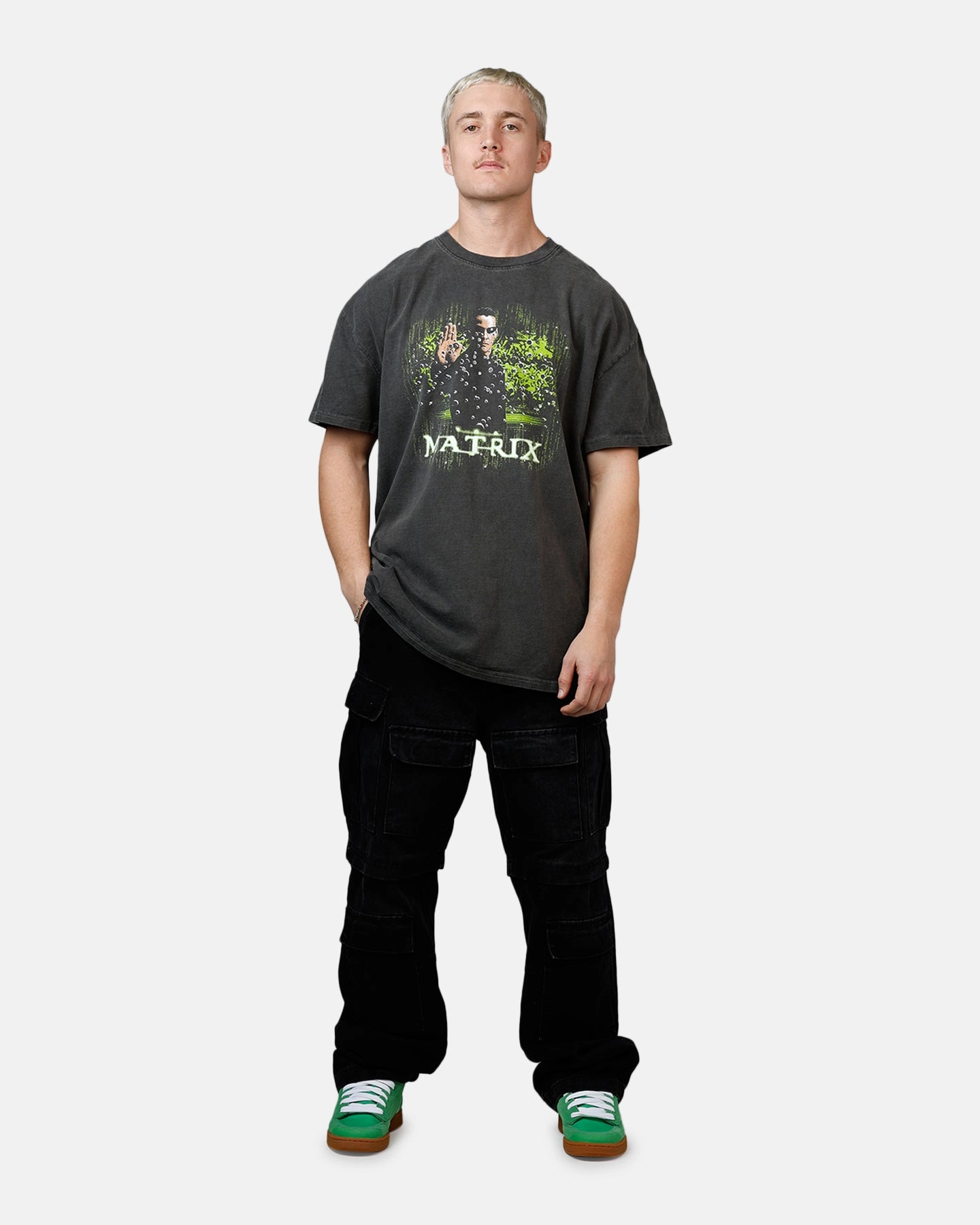 American Thrift X The Matrix Neo Bullets Heavyweight T-Shirt Black