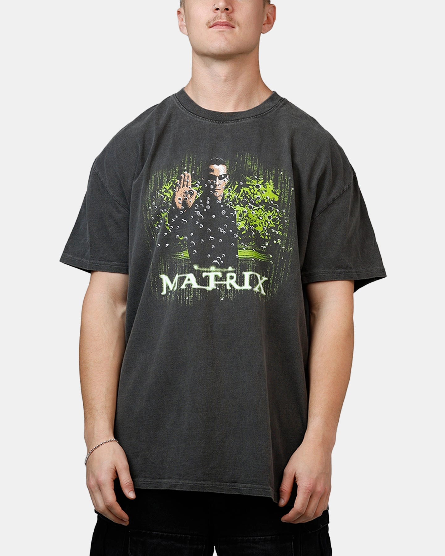 American Thrift X The Matrix Neo Bullets Heavyweight T-Shirt Black