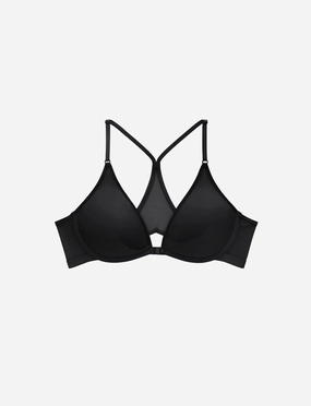 Bare Mesh Front Close Racerback Bra