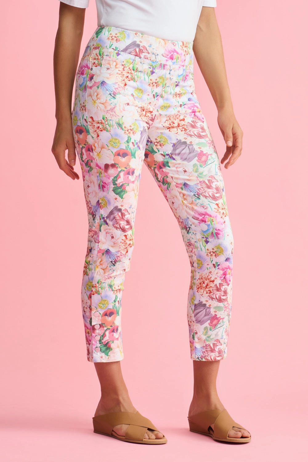 Bengajean® 7/8th Button Detail - Spring Bouquet Print