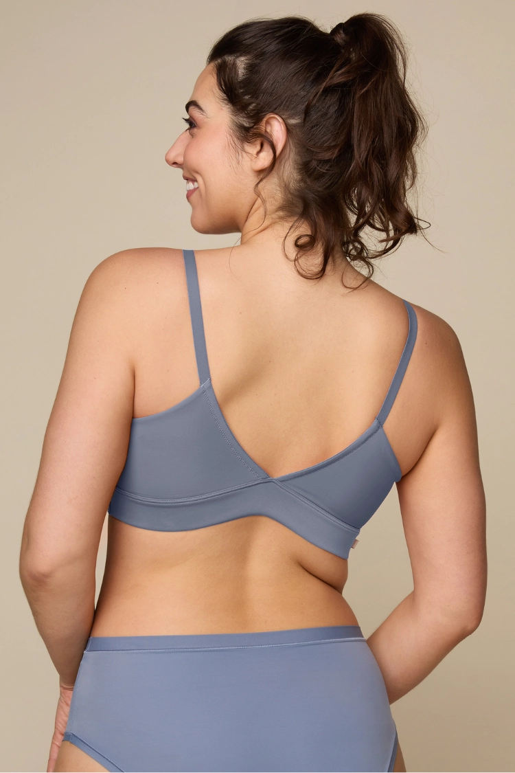 Bliss Triangle Bralette in Steel