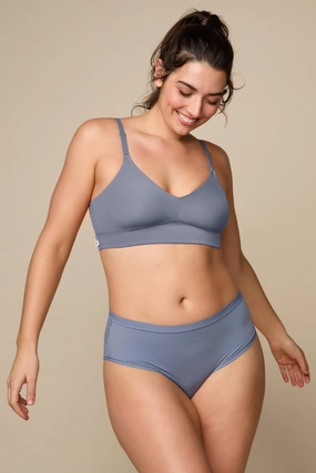 Bliss Triangle Bralette in Steel