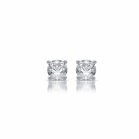 Brilliance Fine Jewelry Women 1/4 T.W. Diamond 10 Kt White Gold Stud Earrings 0.25 Carats