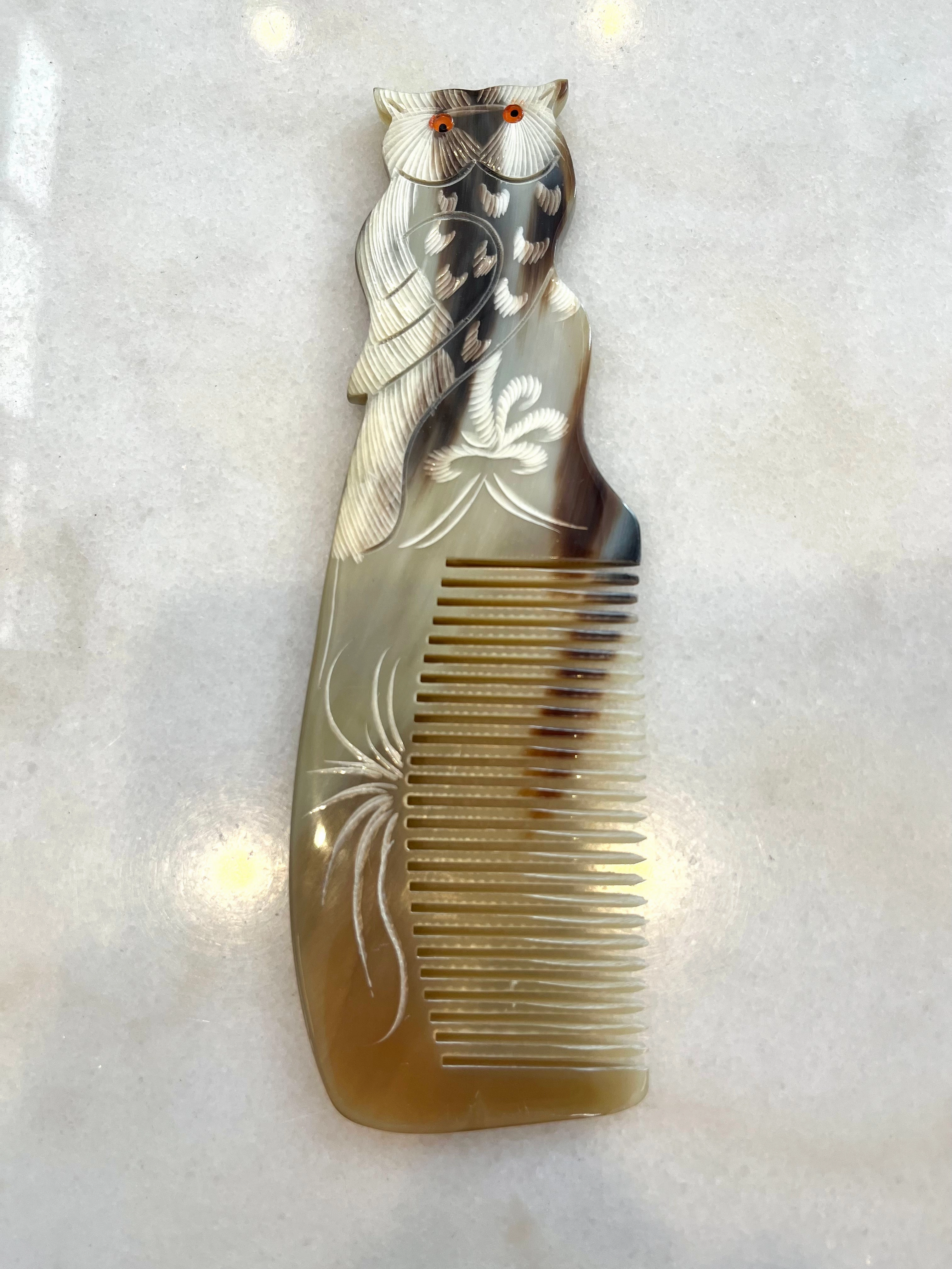 Buffalo Horn Comb