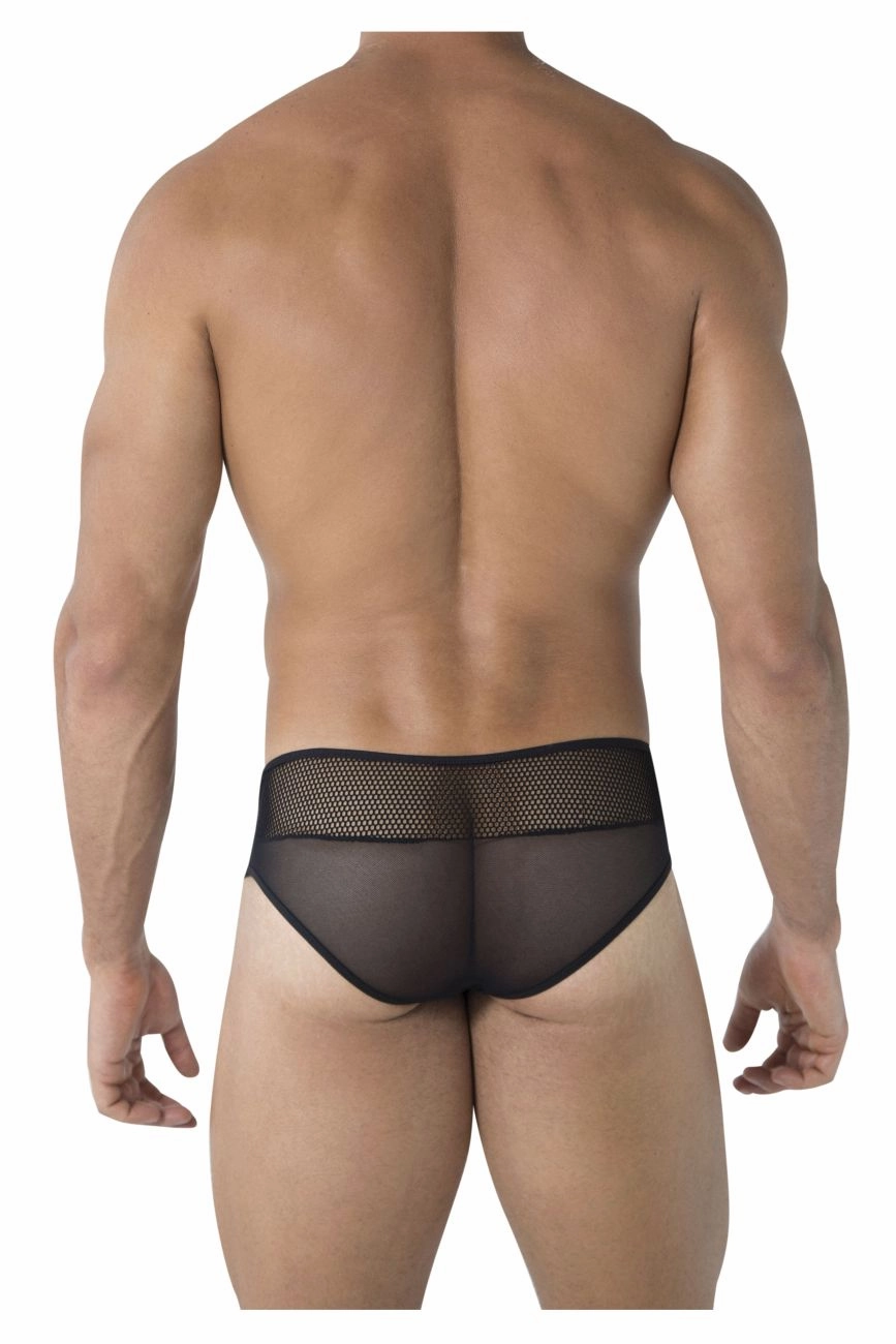 CandyMan 99495X Mesh Briefs Color Black