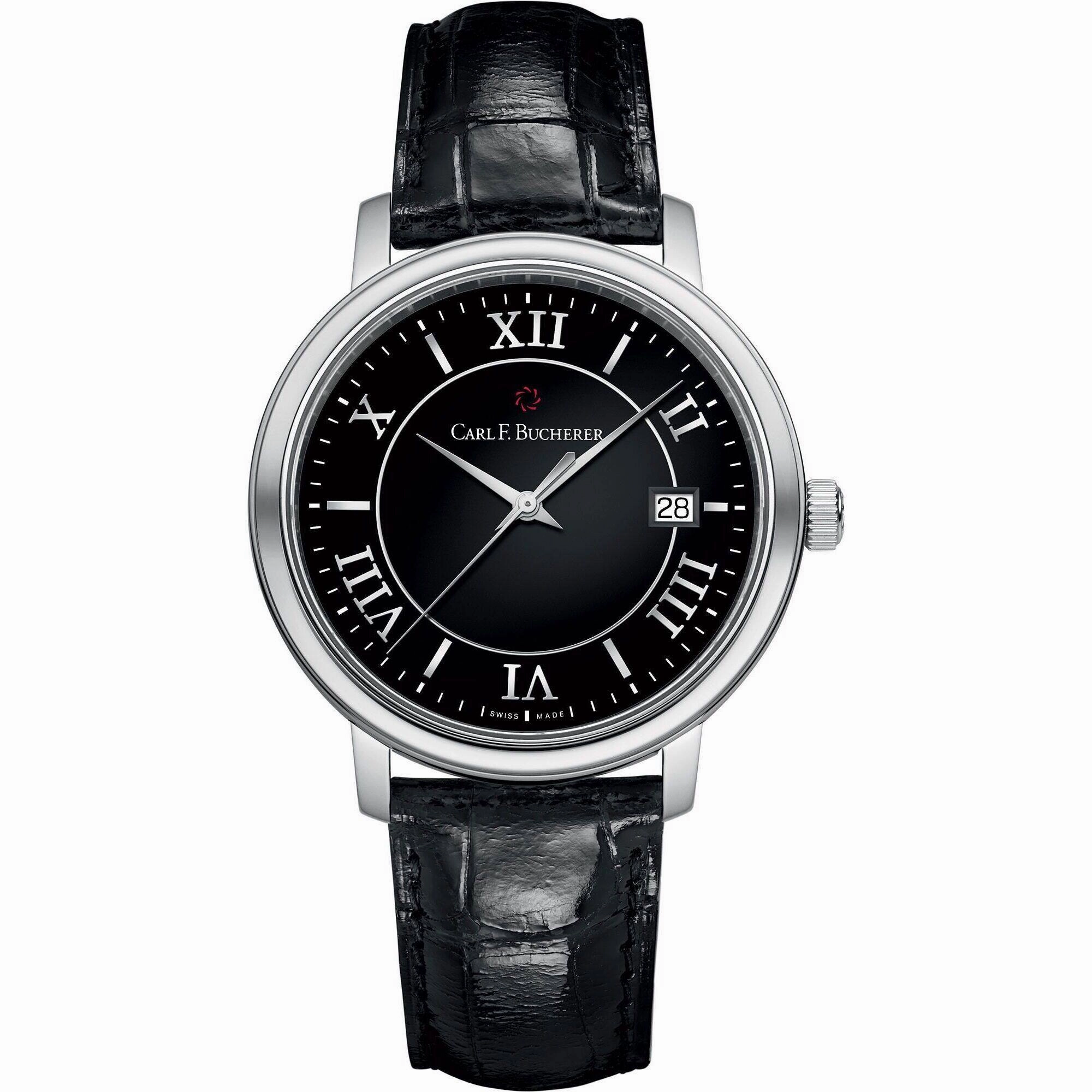 Carl Bucherer Unisex Watch - Adamavi Automatic Black Dial Strap | 00.10314.08.35.01