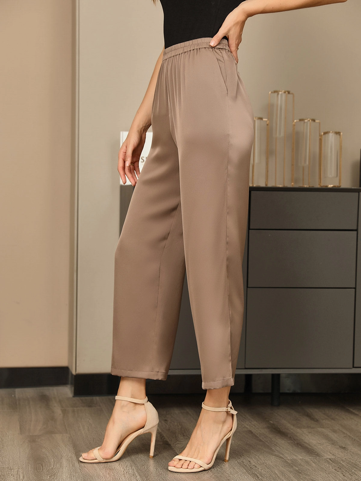 Clearance(US Warehouse) -Silk Daily Length above Ankles Pants