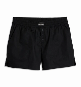 Cotton Woven Boxer - Black