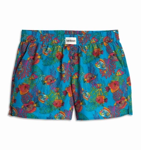 Cotton Woven Boxer - Rainbow Fish