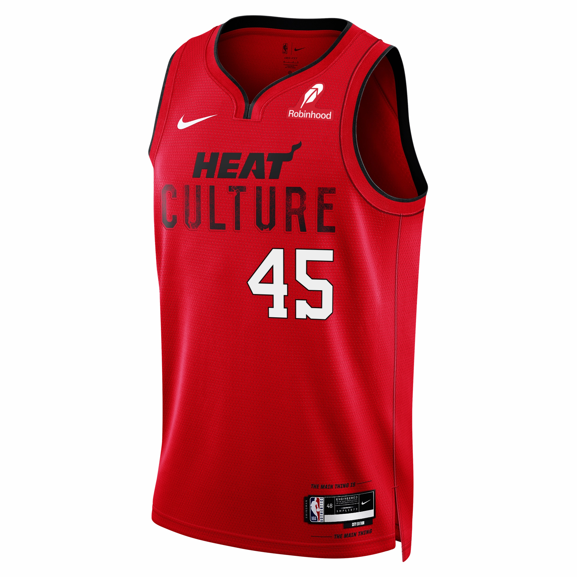 Davion Mitchell Nike HEAT Culture: Blood Red Swingman Jersey