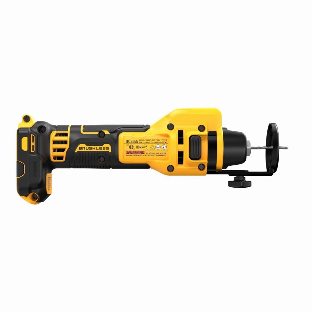 DEWALT DCE555B-20V MAX* XR Brushless Drywall Cut-Out Tool (Tool Only)