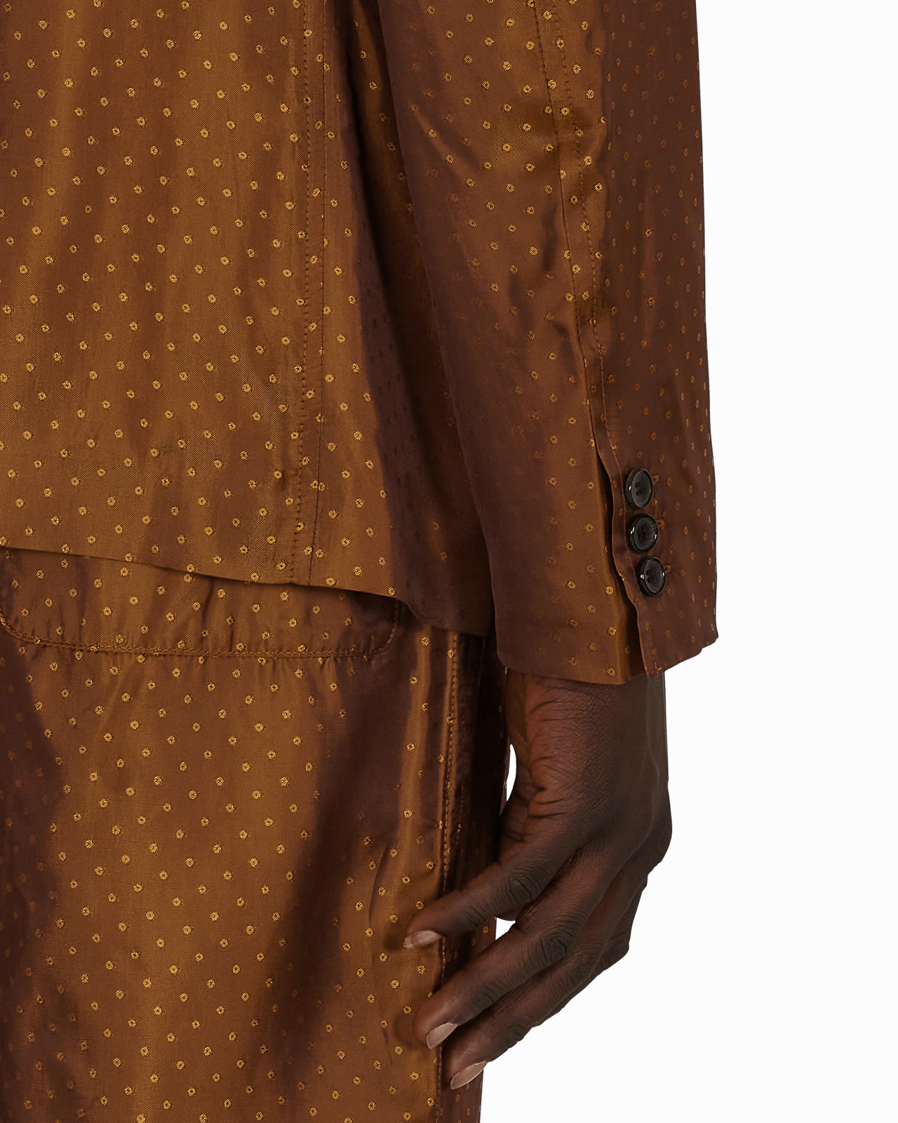 Dot Jacket Brown