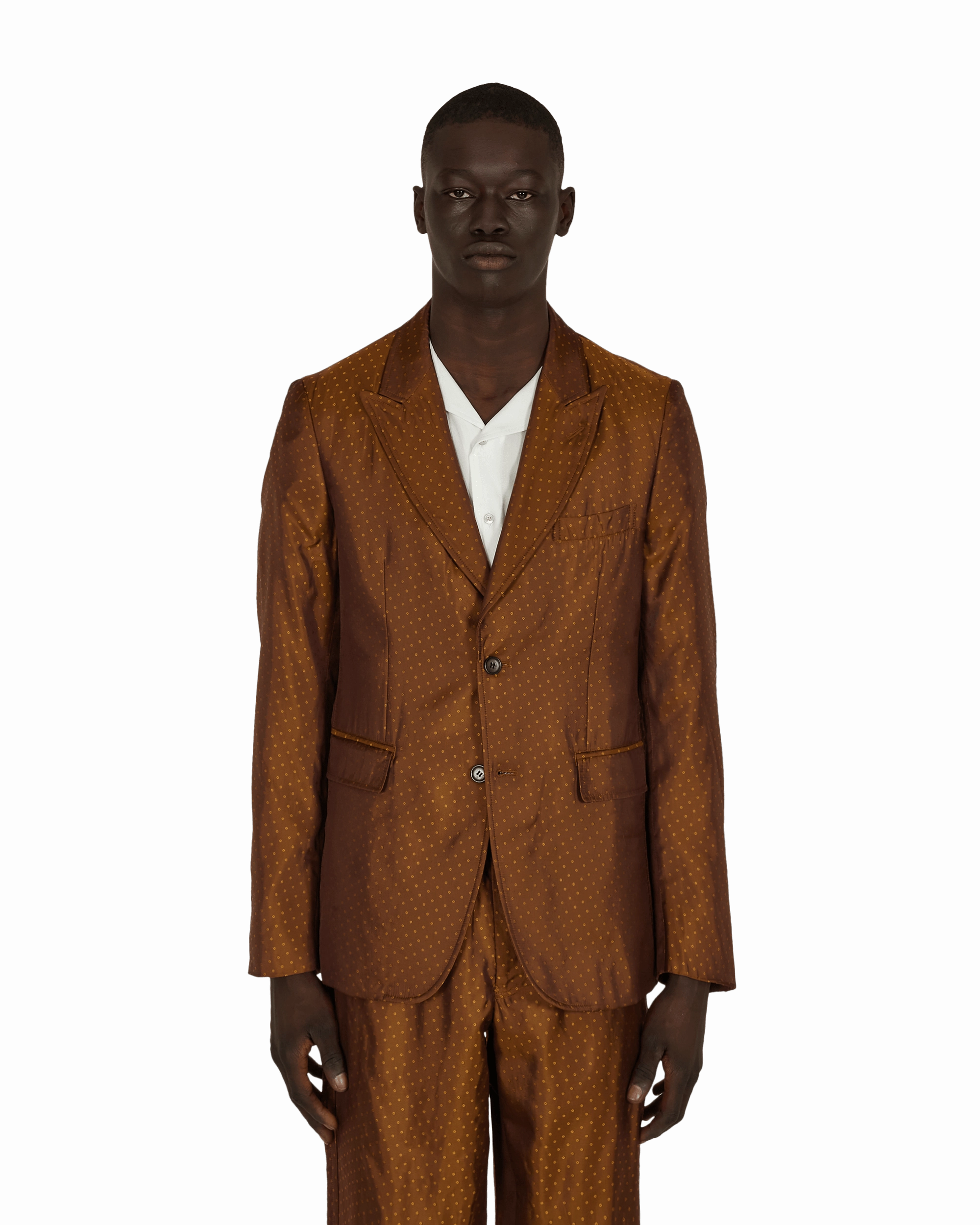 Dot Jacket Brown