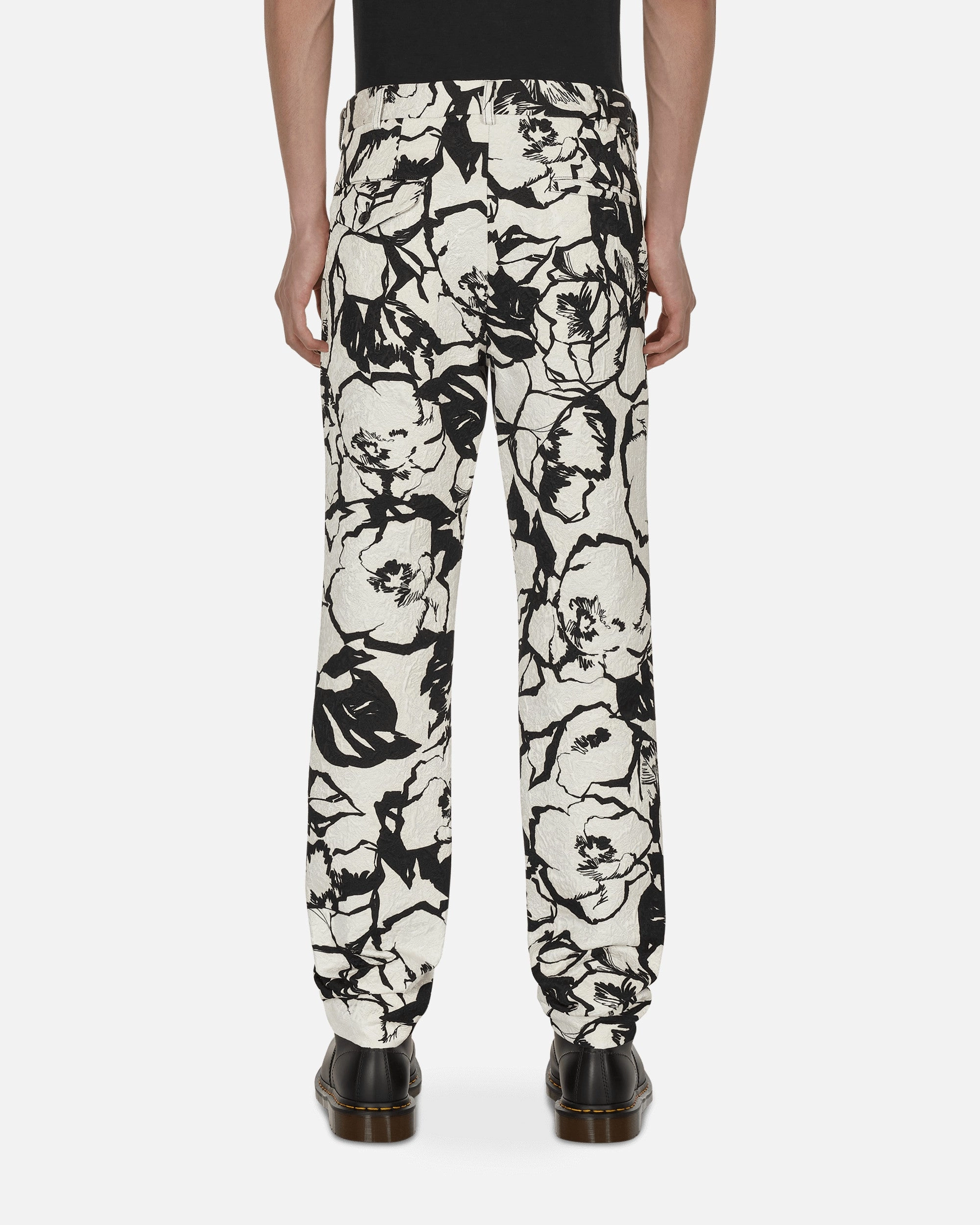 Floral Trousers White