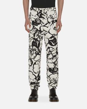 Floral Trousers White