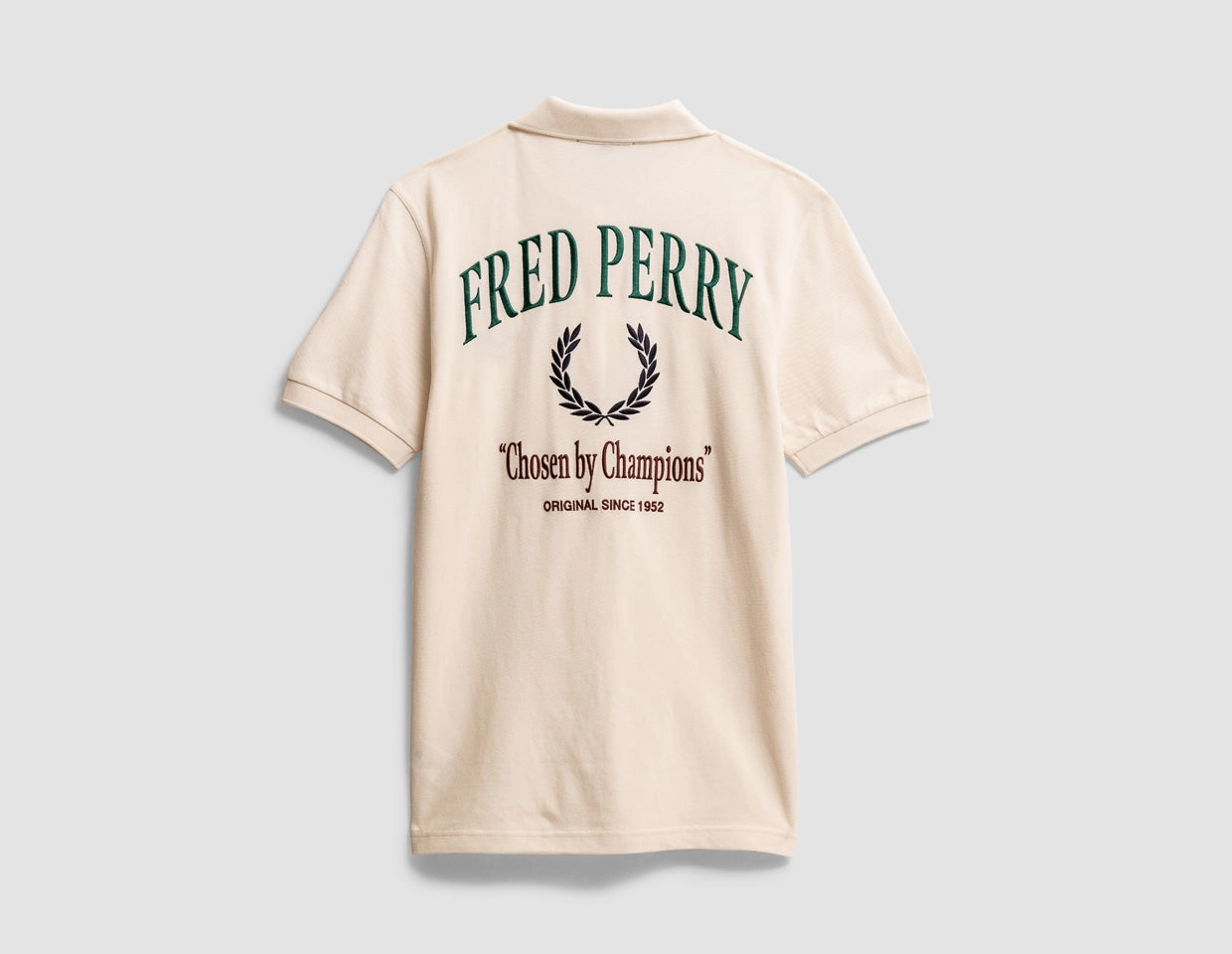 Fred Perry Embroidered Polo Ecru