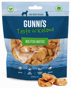 Gunnis WolfFish Wafers Fish Dog Treats