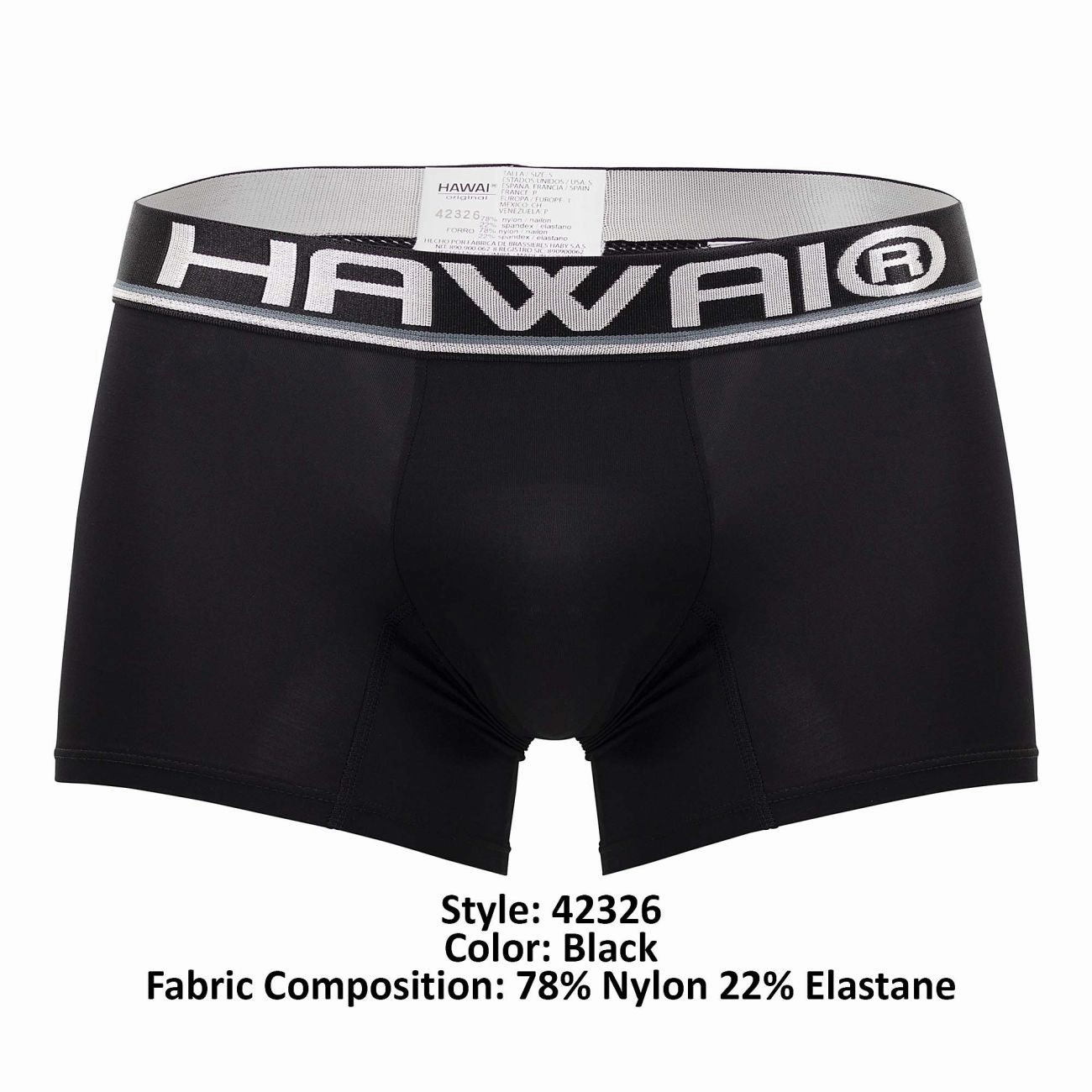 HAWAI 42326 Microfiber Boxer Briefs Color Black