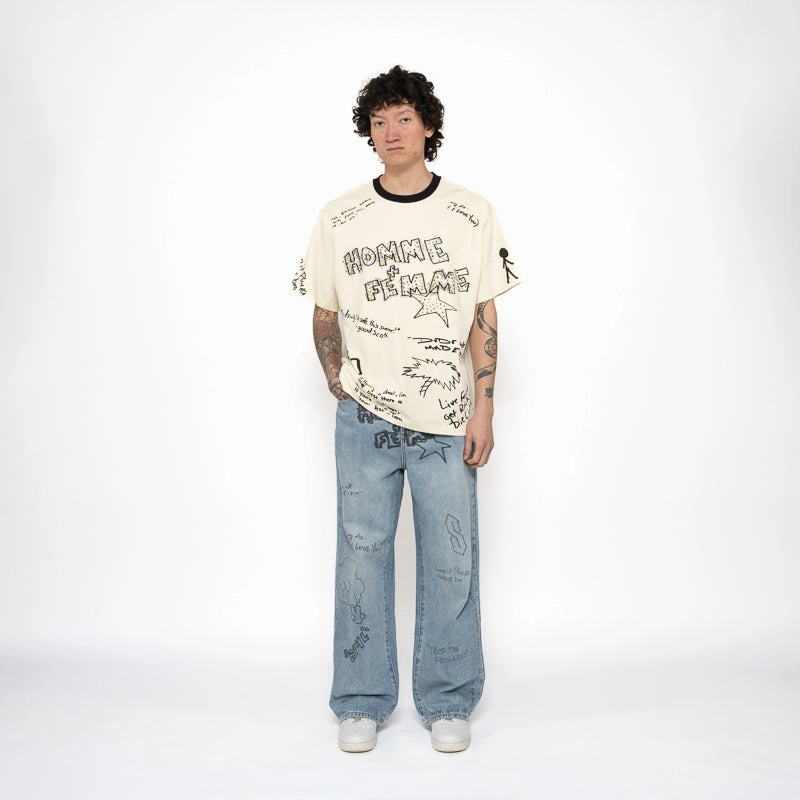 Homme Femme Yearbook Denim - Blue