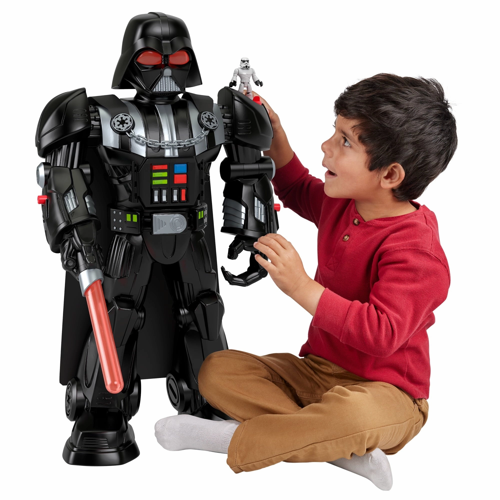 Imaginext HXG51 Star Wars, Darth Vader Bot Action Figure, Includes Stromtrooper Figure
