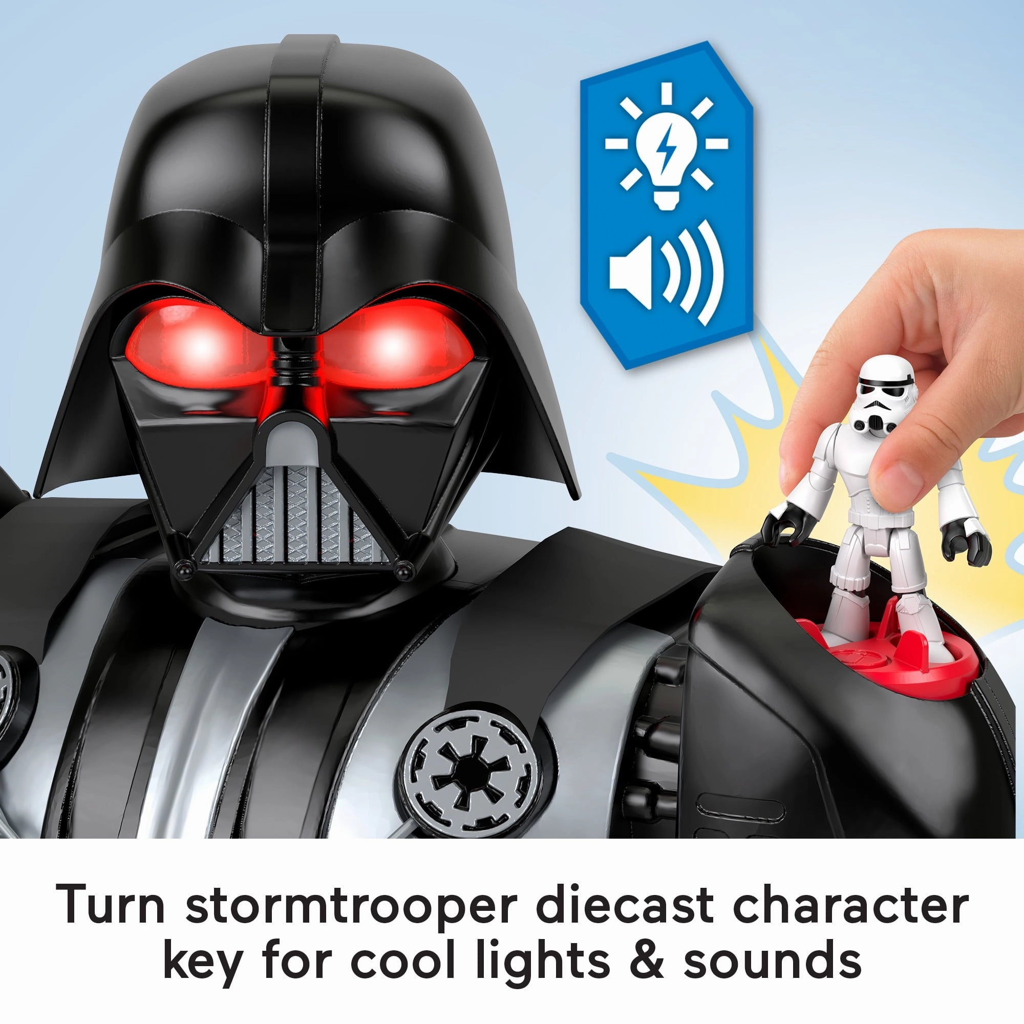 Imaginext HXG51 Star Wars, Darth Vader Bot Action Figure, Includes Stromtrooper Figure