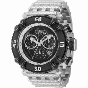Invicta Men's Chronograph Watch - Subaqua Black Dial Silver Tone Bracelet | 43895