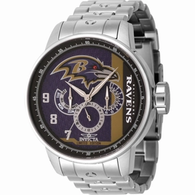 Invicta Men's Watch - NFL Baltimore Ravens Quartz Stainless Steel Bracelet | 45140