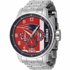 Invicta Men's Watch - NFL New England Patriots Quartz Silver Steel Bracelet | 45131