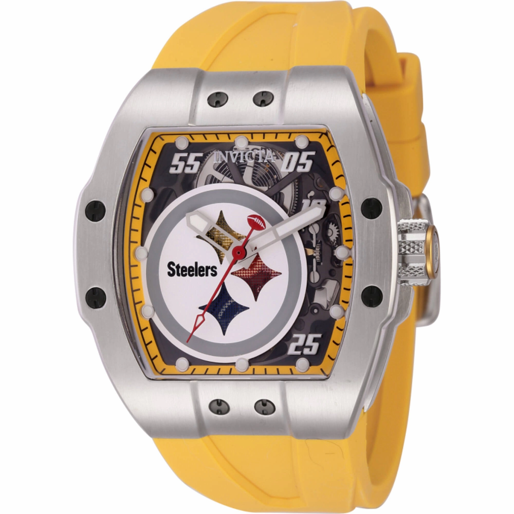 Invicta Men's Watch - NFL Pittsburgh Steelers Automatic Yellow Rubber Strap | 45056