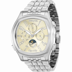 Invicta Men's Watch - Objet D Art Automatic Champagne Dial Silver Bracelet | 37656